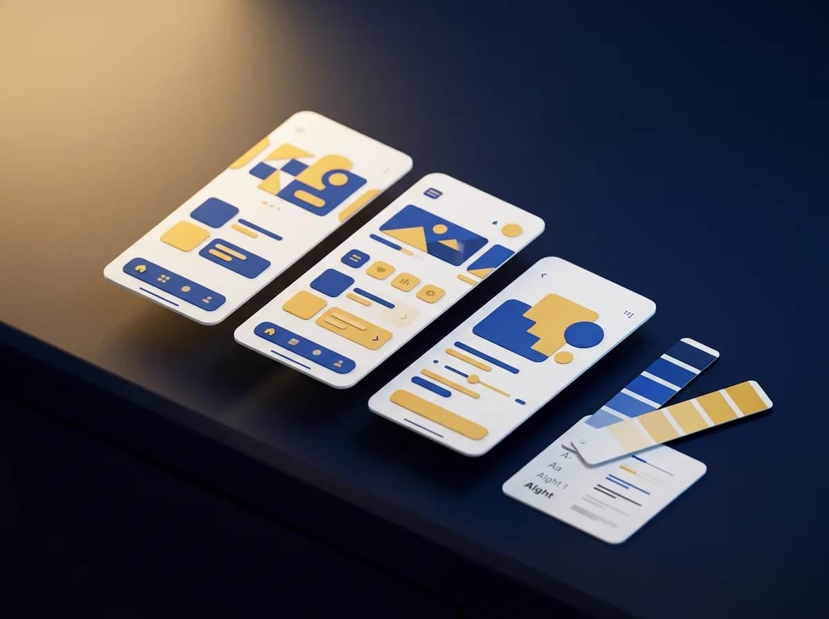 A design system and clickable screens